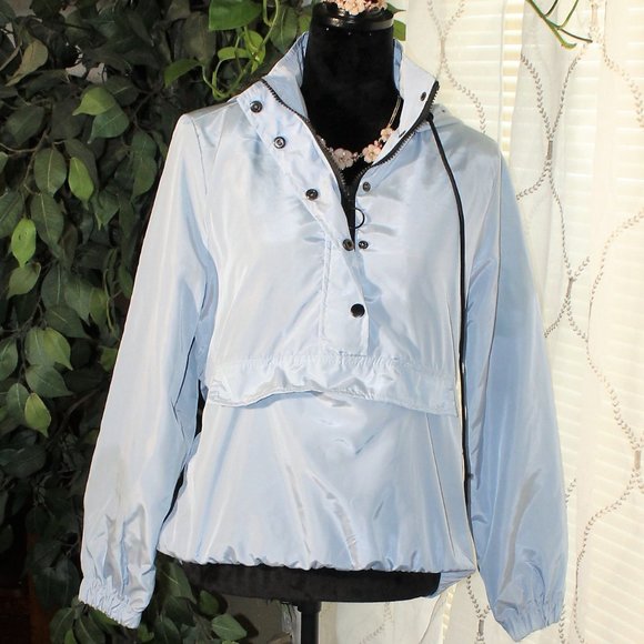 Full Tilt Jackets & Blazers - pastel blue windbreaker - Large